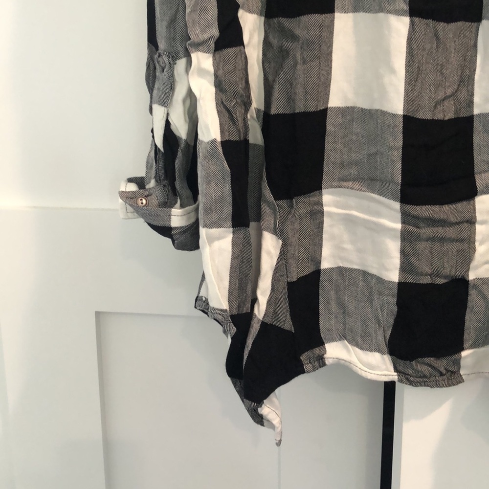 Black and White Plaid Tunic - Picture 4 of 5